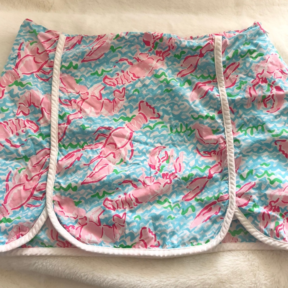 Lilly Pulitzer lobstah roll print skort